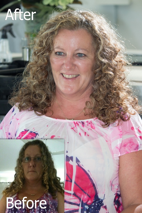 before and after hair styles sunshine coast