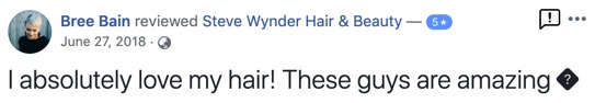 Bree Bain recommends Steve Wynder Hair Salon