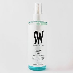 SALTY Mist Sea Salt Spray is a texturising spray that provides your hair with tousled waves, ‘Straight off the Beach’, with UV Inhibitors.